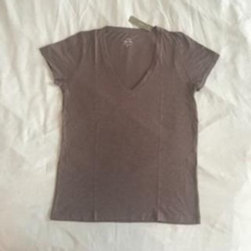 NWT J. Crew Dark Tan Short Sleeve Tee